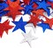 Glitter Star Stickers Patriotic Decoration Self Adhesive Star Shape Glitter Foam Sticker Kid's Arts Craft Supplies for 4th of July